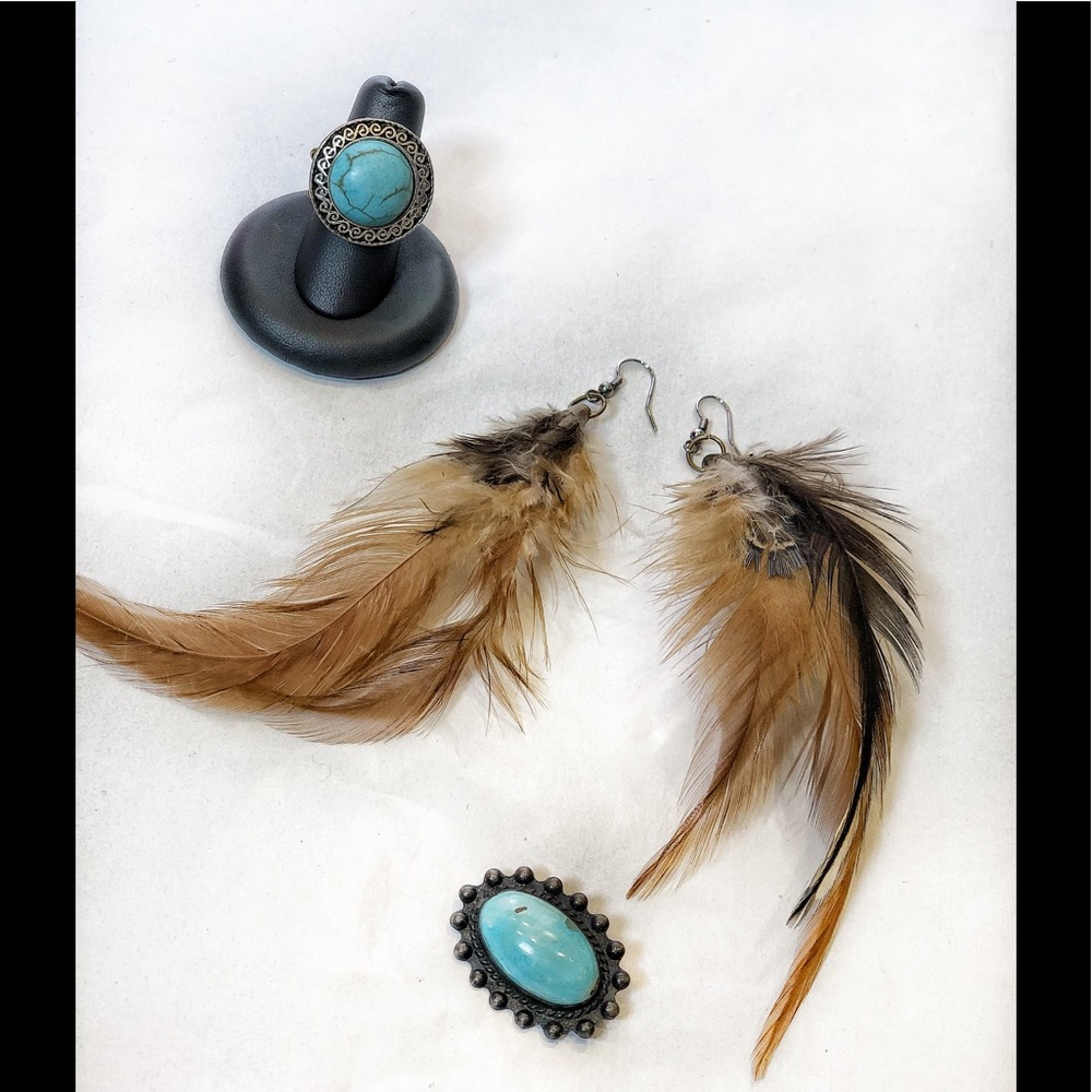 Wire Wrapped Turquoise Ring